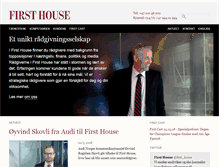 Tablet Screenshot of firsthouse.no